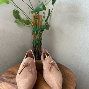 Cole Haan Women's Suede Loafers in Tan